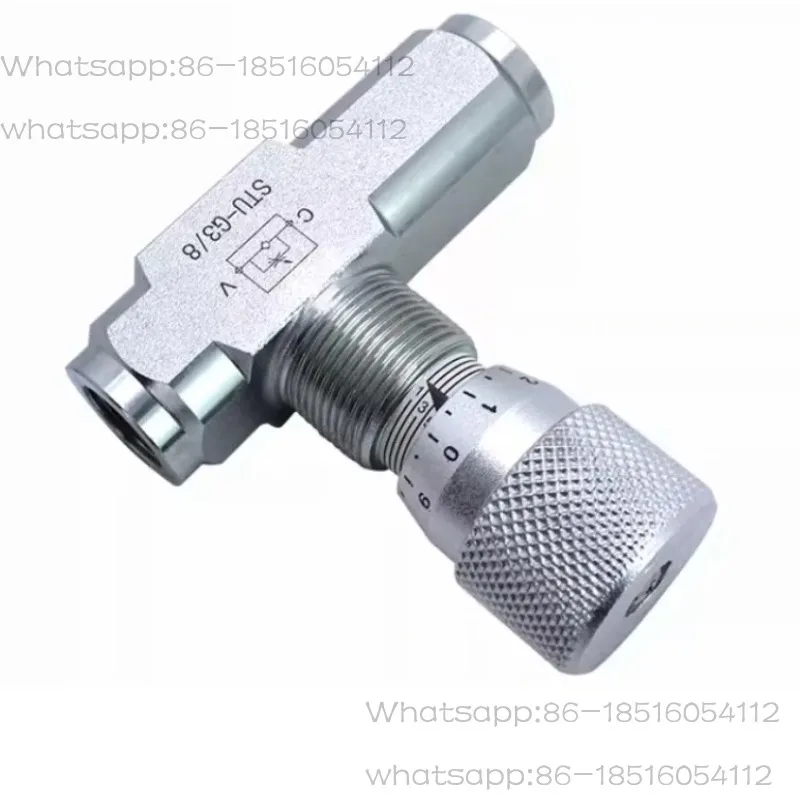 Flow Control Valve STU Hydraulic Throttle Valve One-way STU-G1/4 STU-G3/8 STU-G1/2 STU-G3/4 STU-G1 1PC