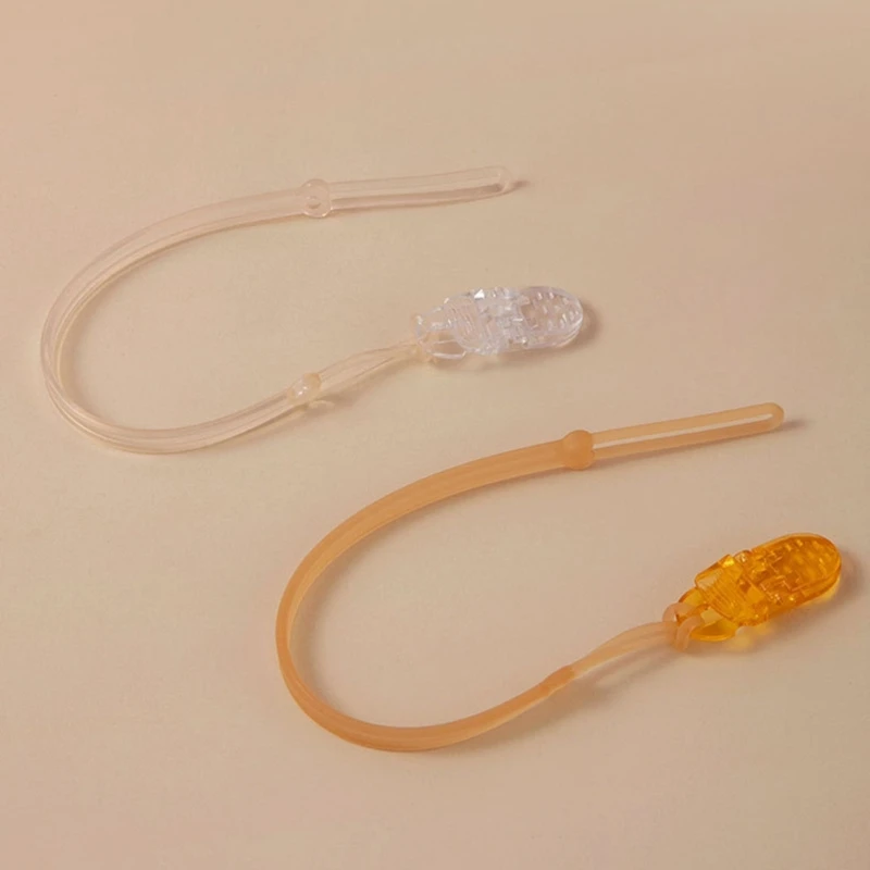 Silicone Pacifier Clip Holder for Baby Boy & Girl Fit for Most Pacifiers Teethers & Small Toy BPAFree Newborn Shower