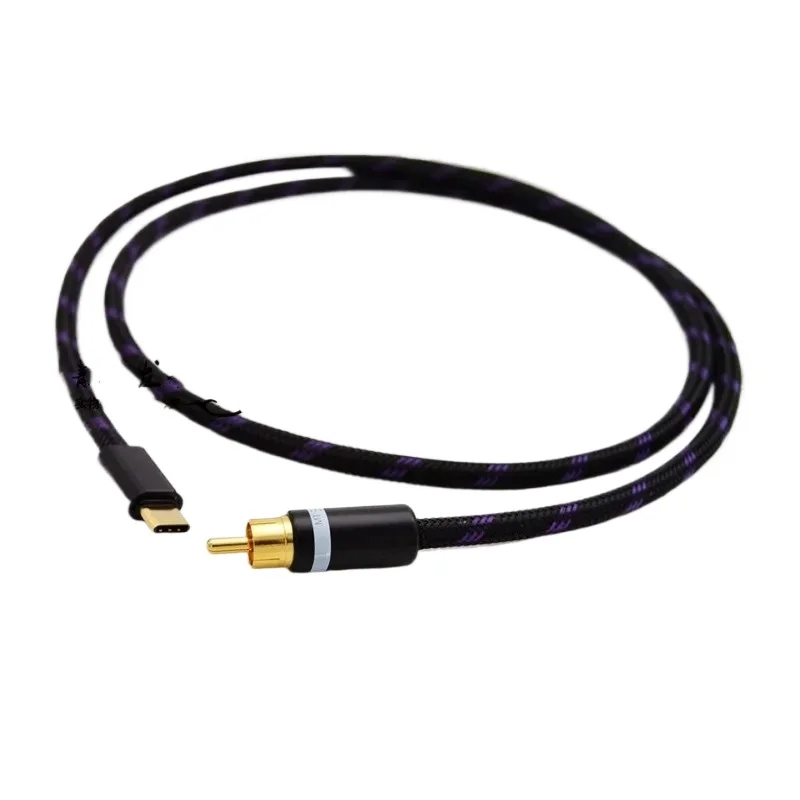 Type-C to RCA Coaxial Audio Cable for Cayin i5 N3 N5ii N52 N5IIS n8 n5mk2 N5 2nd Generation HiBy R3 R5 Portable Player 75 ohm