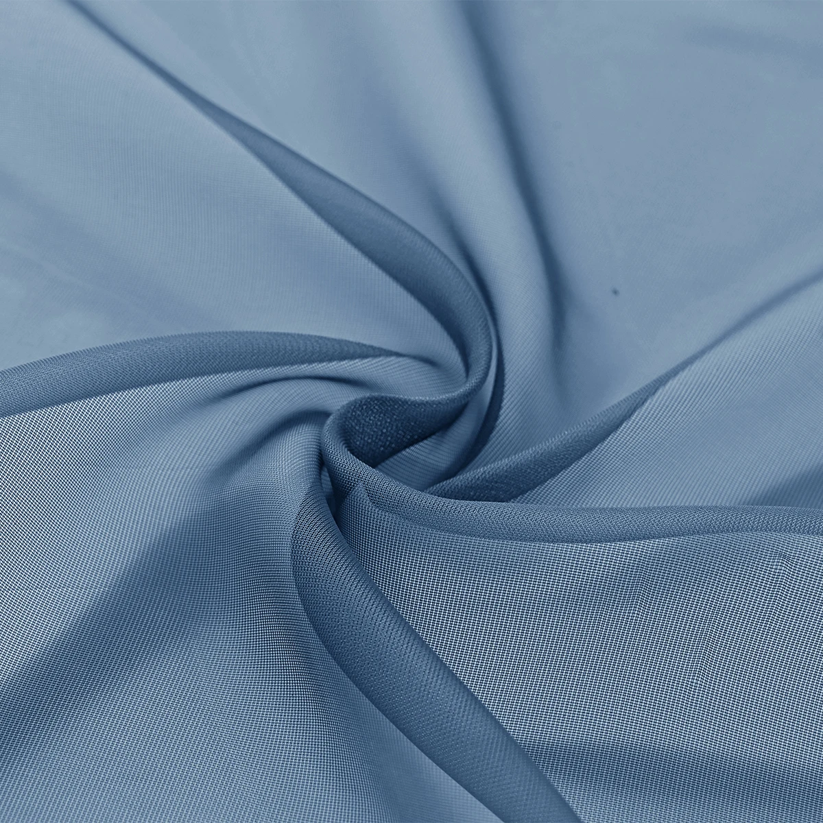 قطعتان من ستائر تريلين شبه معتمة بلون سادة من خلال ستائر نافذة عمودية للاستخدام في غرفة المعيشة وغرفة النوم