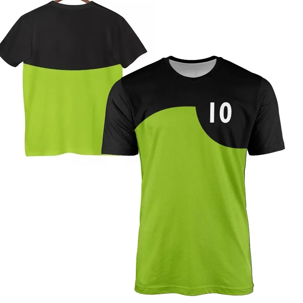 Anime Omnitrix Ben10 Cosplay Sport Schnelltrocknend Atmungsaktiv 3D-gedrucktes Herren-T-Shirt Street Fashion Harajuku Y2K Kinder-Kurzarmshirt – Detail 16