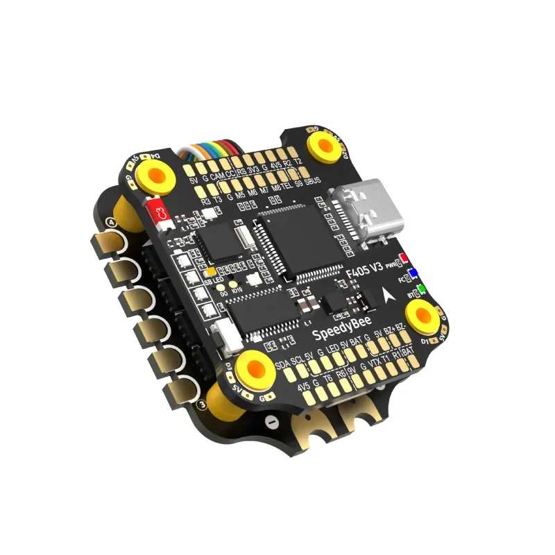 SpeedyBee F405 V3 50A Stack (Control de vuelo F405 + BLS 50A 4 en 1 ESC) FC y ESC Pila 3 ~ 6S Lipo 30x30mm Bluetooth para carreras con visión en primera persona