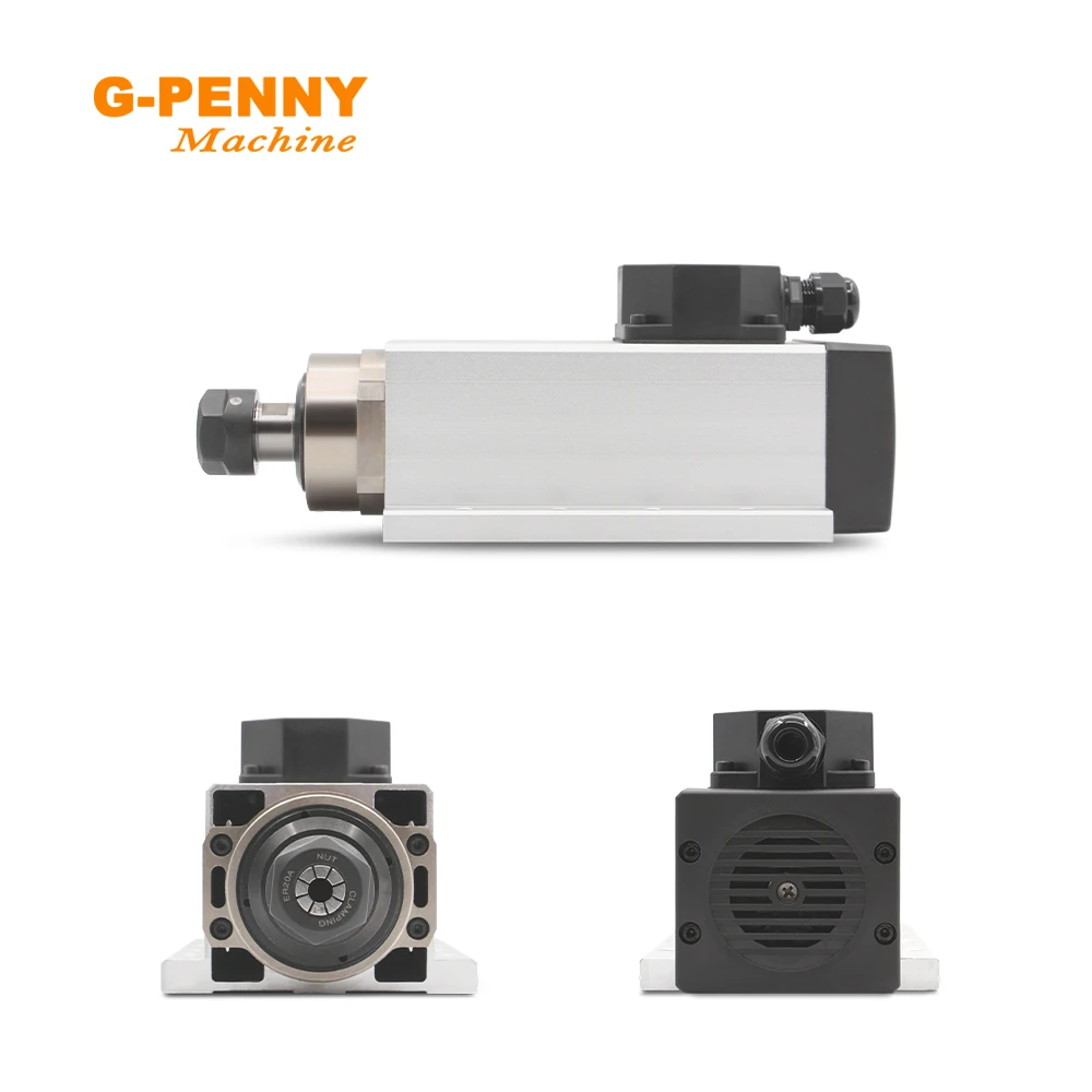 Imagem -04 - Cnc Spindle Motor Refrigeração a ar Eixo Refrigerado a ar Rolamentos de Esferas de Cerâmica 220v 2.2kw Er20 300hz Pcs