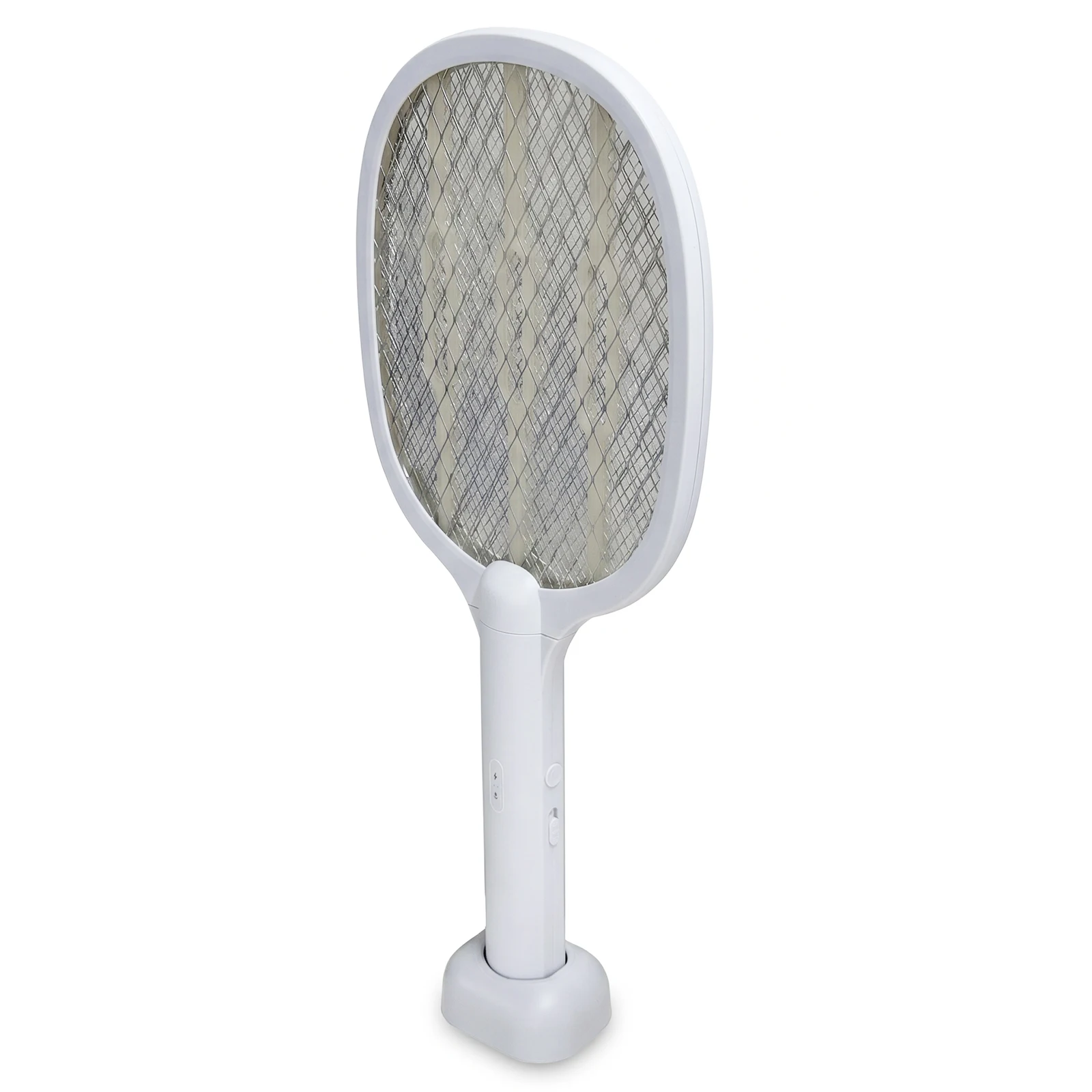 2 in 1 Electric Fly Swatter Handheld Fly Killer and Mosquito Trap Lamp Safe Rechargeable for Home Office Backyard Patio Camping