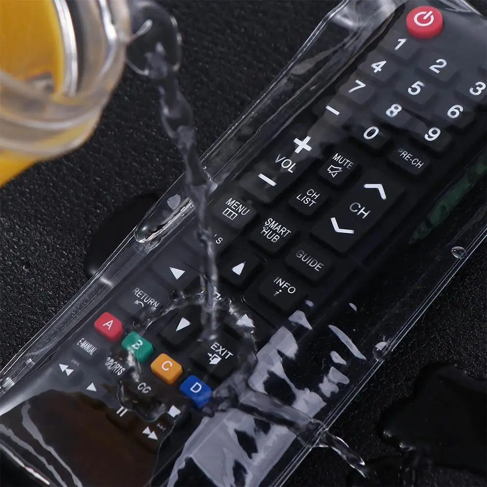 

Transparent PVC TV Remote Control 8x28cm Air Condition Cover Remote Control Case Remote Control Dustproof Cover Protective Case
