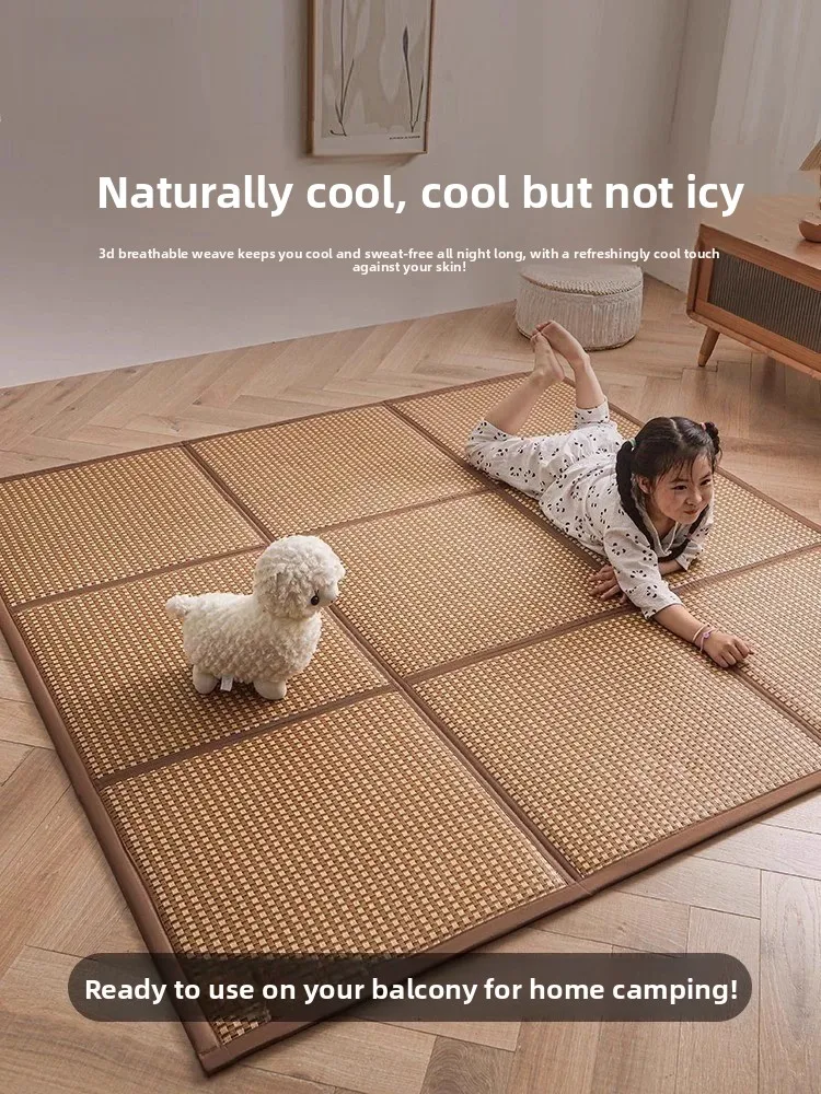 tappetino-pieghevole-in-rattan-per-raffreddamento-materassino-tatami-giapponese-componibile-cuscino-estivo-per-dormire-a-terra