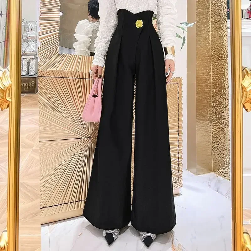 Chic and Elegant Women\'s Pants Spring Autumn Slacks Female Trousers Aesthetic Xxl Harajuku High Quality Classic Trends 2025 G