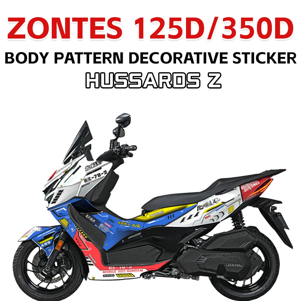 

Motorcycle Body Color Change Waterproof Decorative 350D Scooter Sticker Film For ZONTES 125D 125 D ZT125 D Zontes ZT 350D D350