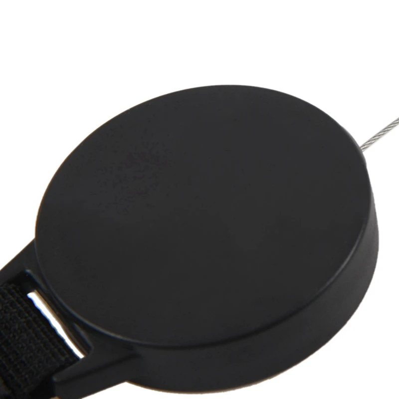 5X Heavy Duty Retractable Key Chain & Badge Reel Holder Carabiner Clip - Swivel-Back Extractable