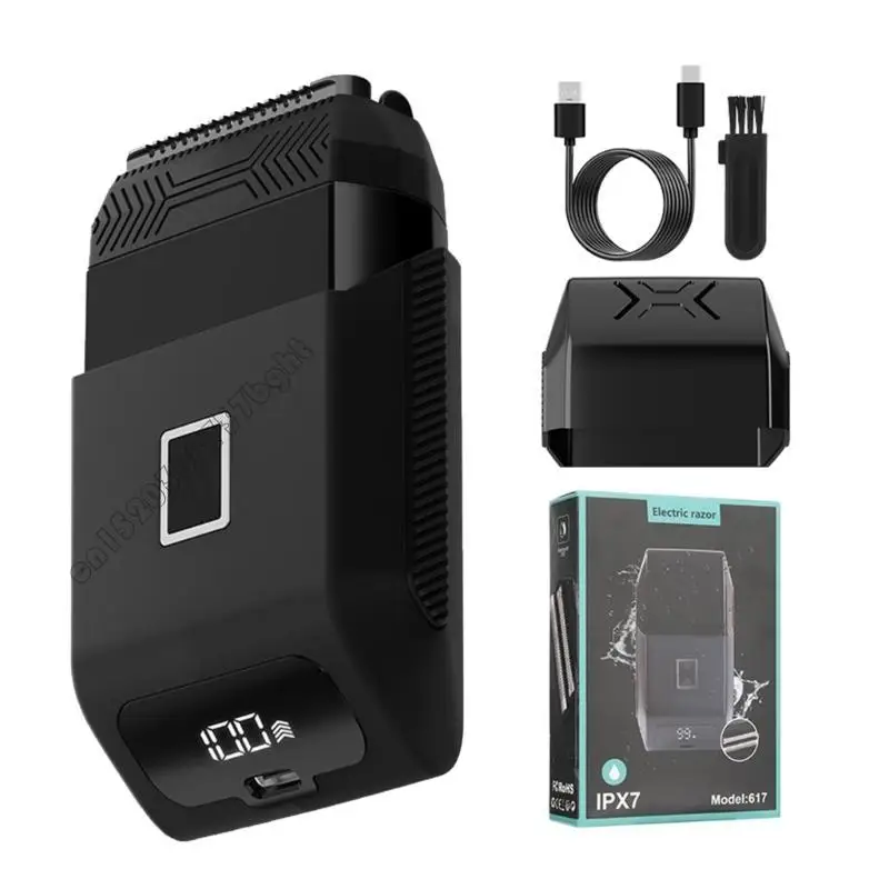 

4xfb небольшой триммер путешествий с цифровым дисплеем Эффективный инструмент для бритья бритва для путешествий