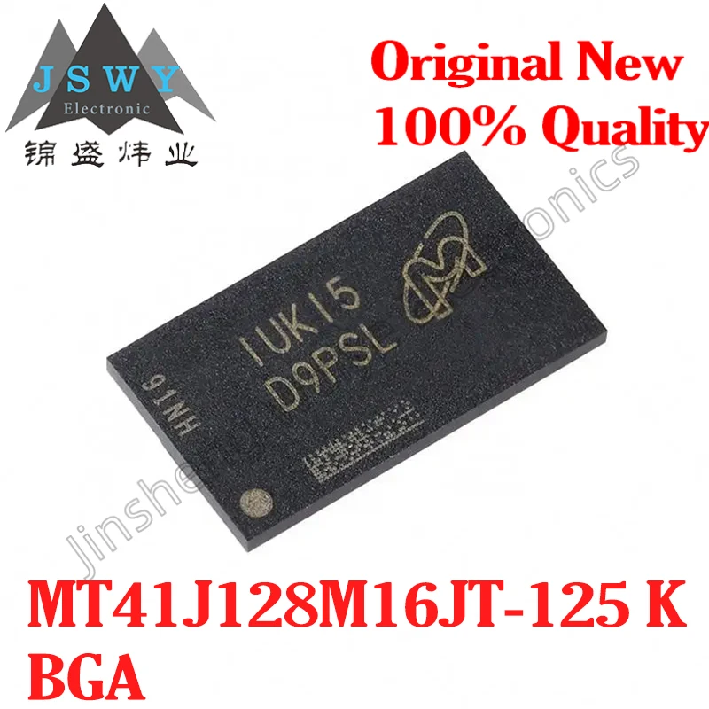 (5/20 قطعة) MT41J128M16JT-125:K 96FBGA MT41J128M16JT/2Gb DDR3 SDRAM شريحة الذاكرة/البقعة الإلكترونية الأصلية الجديدة