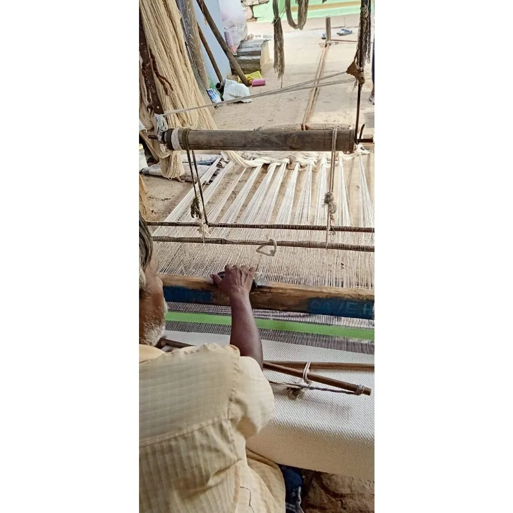 سجادة يوجا من القطن العضوي - مصنوعة يدويًا وغير سامة وخالية من المواد الكيميائية للتمرين والتمارين والعافية