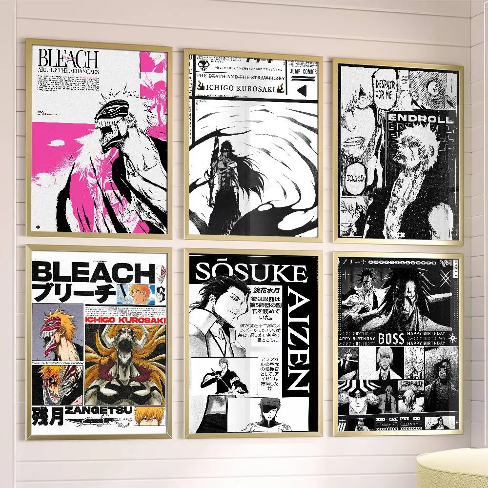 Anime Bleach Poster Canvas Painting Wall Art Picture Living Room Home Bedrooom Decor