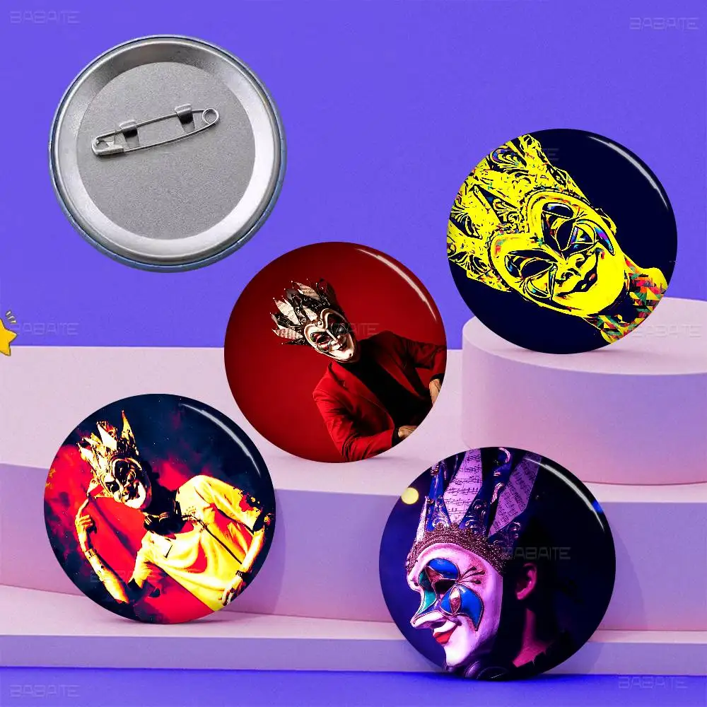 DJ Boris Brejcha Anime Brooches Cute Cartoon  Badge Jacket Jeans Lapel Pin Gift Accessorie