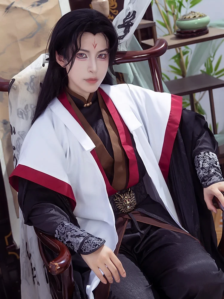 Anime Luo BingHe Cosplay Costume Ancient Costume The Scum Villain\'s Self-Saving System Cosplay Wigs Hairs Chinese For Men Women