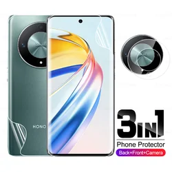 3In1 Camera Lens Protective Hydrogel For Honor X9b X 9A 9 A Honar X50 Honorx50 5G 6.78Inch Screen Protector Film Not Glass