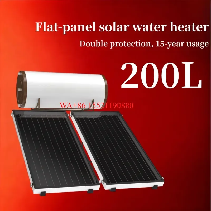 WMWMNU for Solar KeyMark Certified White Absorbers Pressurized Flat Plate Solar Water Heater Outdoor Hotel Use 100L Capacity