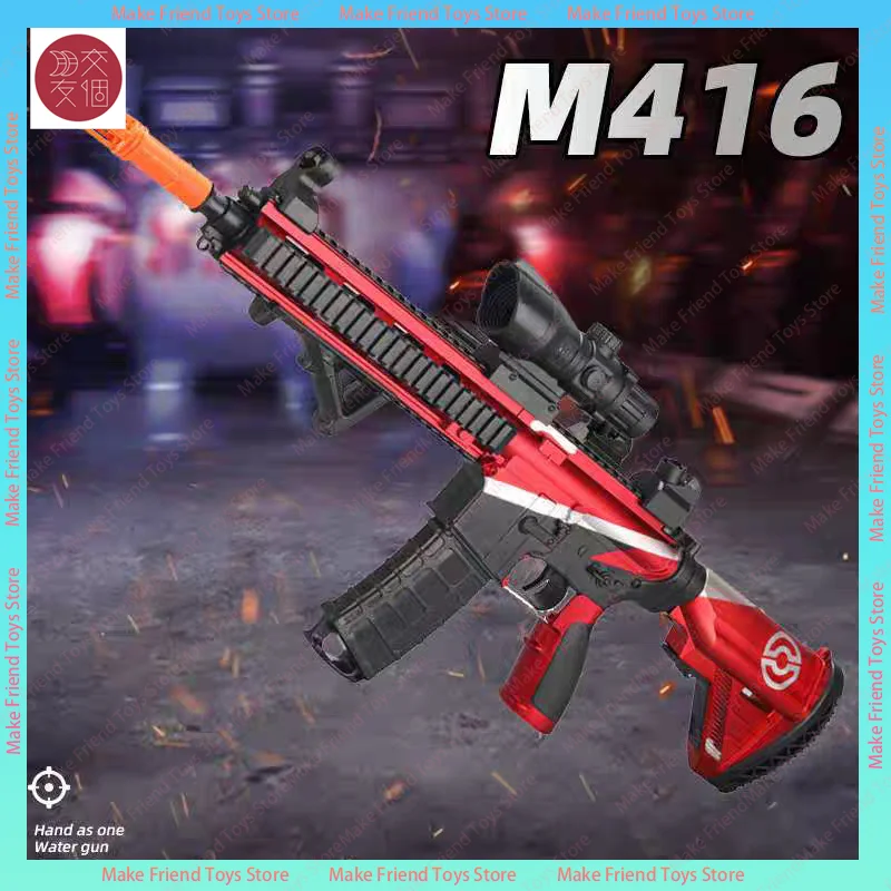 M416 Elektrisch speelgoedpistool Automatisch Rapid-Fire Oplaadbaar Kids Blaster Gel Ball Gun Outdoor Battle Toy War Game Kinderen Gift