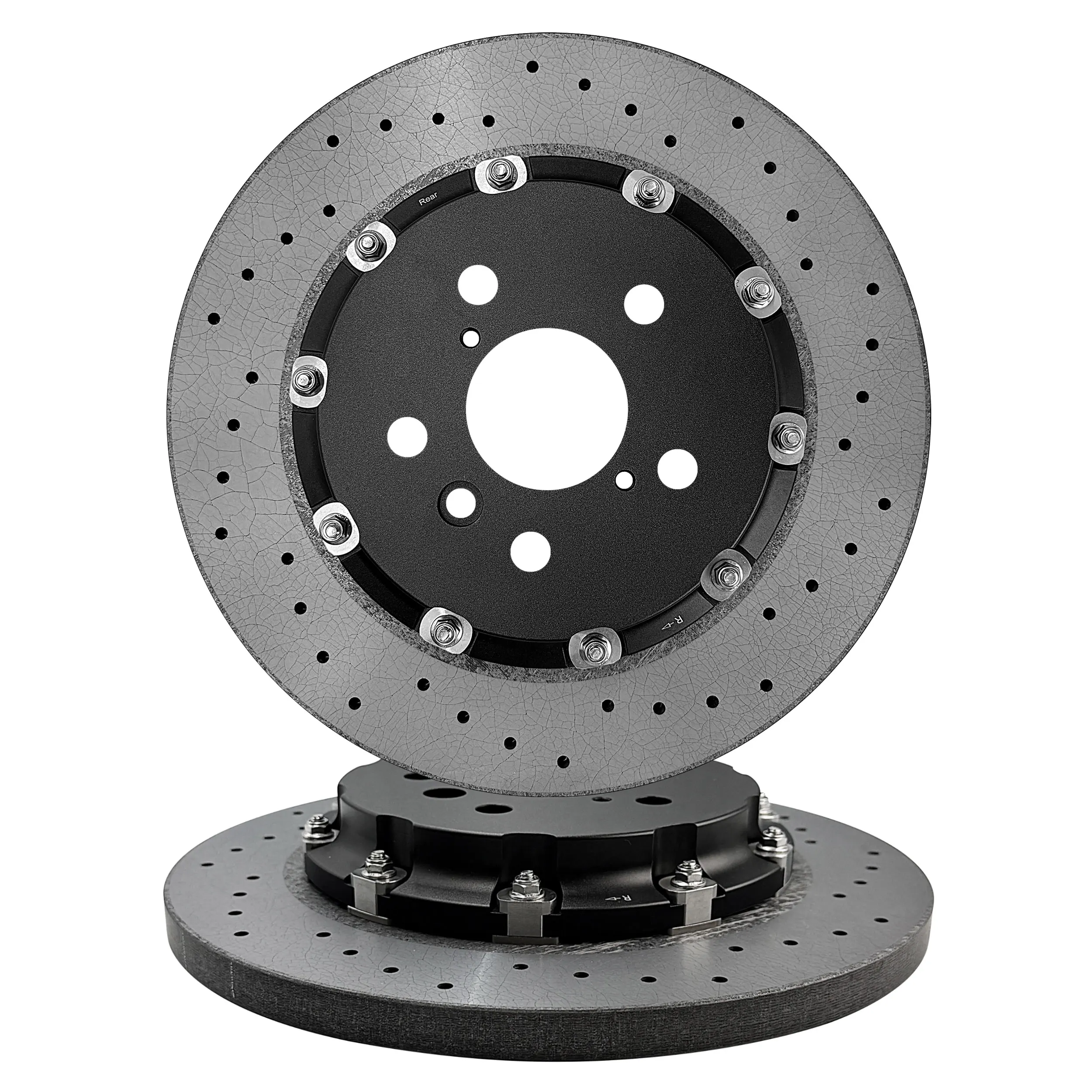 42431-52190 42432-52010 Rear 297MM 18MM Upgrade CCB Brake Rotors Carbon Ceramic Disc For Toyota