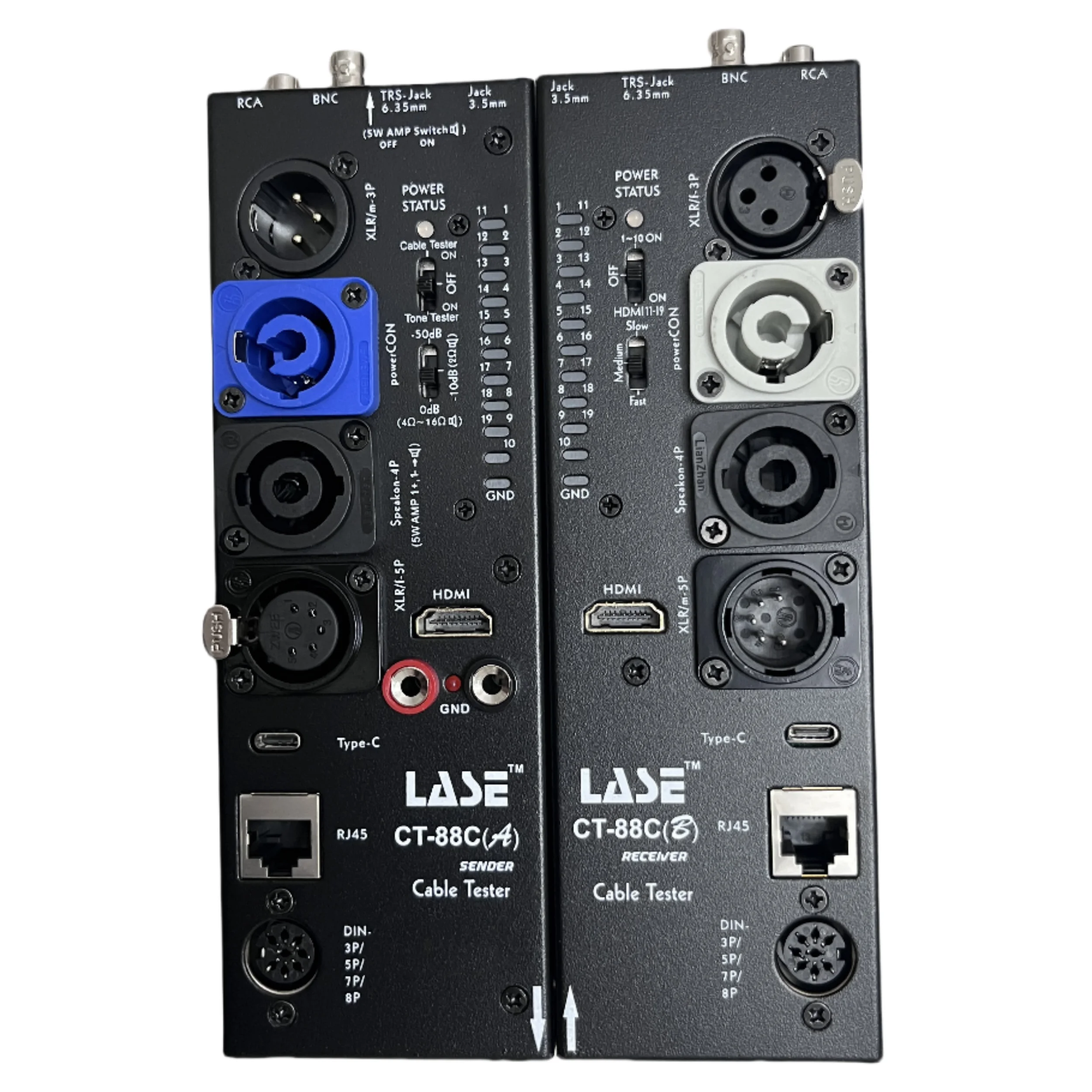 LASE CT-88C Separate Multi-Function Cable Tester Line Meter Xlr Signal Line Meter Hdm Line Meter Automatic Audio Side Line Meter