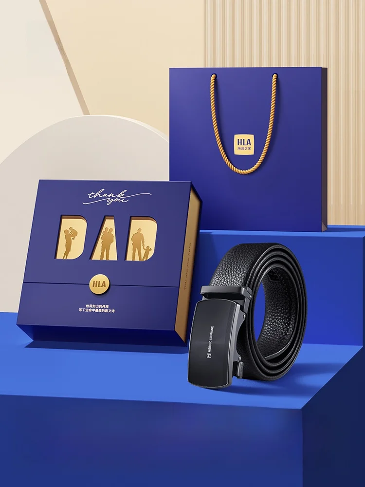 genuine-leather-belt-for-men-top-layer-cowhide-automatic-buckle-waist-belt-gift-box-father's-day-gift-casual-style-hla