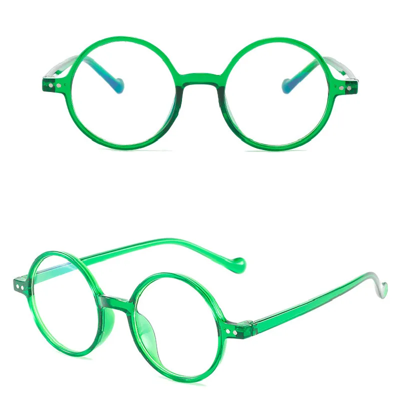 2023 Runde Lesebrille, ultraleicht, kleiner Rahmen, Presbyopie-Brille, blockiert blaues Licht, Hyperopie-Brille, 0,0 – Detail 5