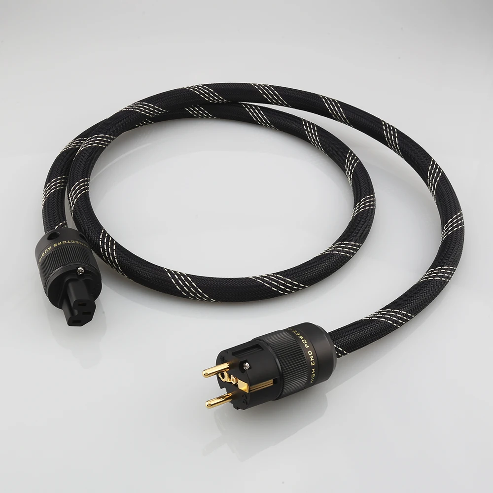 

P133+DW30 HI-End Audio Grade OFC Copper Schuko Power Cord Cable EU Stardard European Power Cord