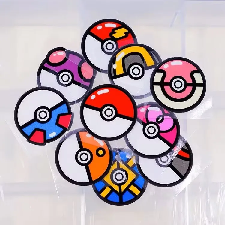 البوكيمون قزم الكرتون ملصقات أنيمي البسيطة قزم الكرة ملصقات السيارات لطيف الكرتون Kawaii الإبداعية خدش ملصقات عاكسة