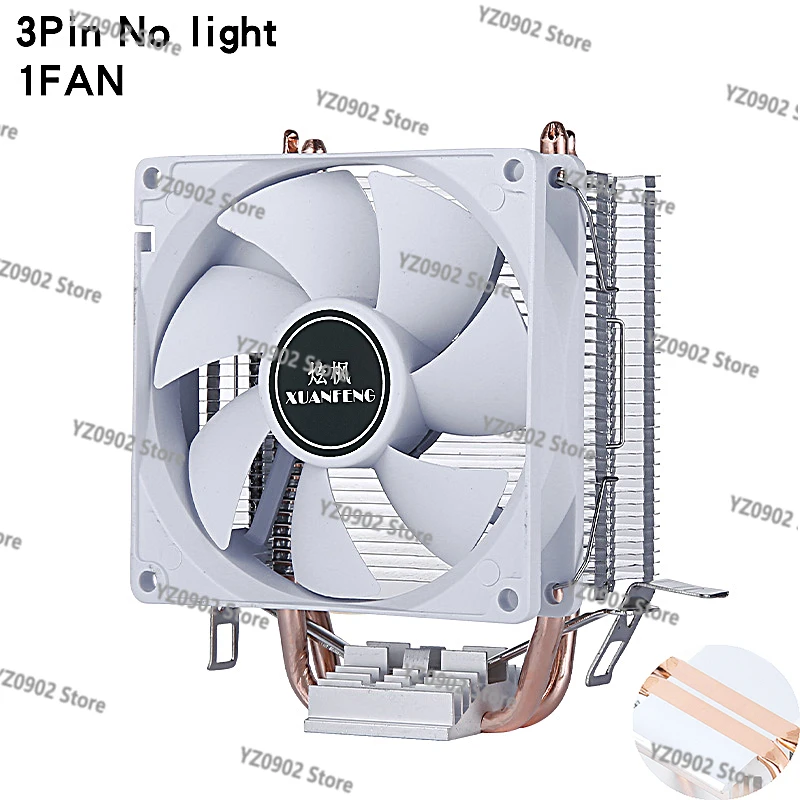 

2/4/6 Heat Pipe CPU Cooler - PC Air-Cooled Radiator Fan, Fits LGA2011-2099 x79 x99 AMD i5 i7