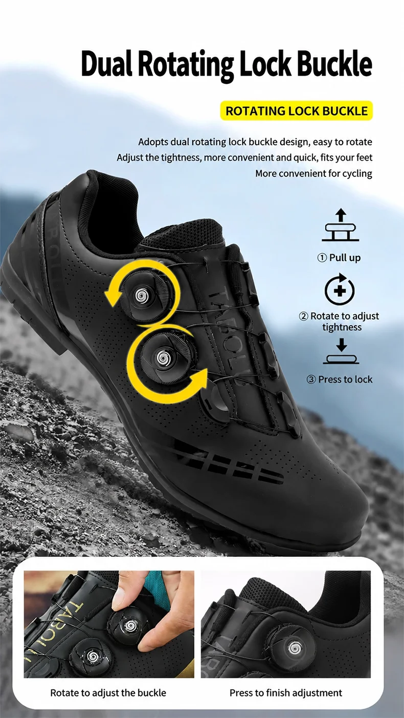 Professionelle Rennrad-Sneaker für Herren und Damen Mountainbike-Schuhe SPD-Klammern MTB-Fahrradschuhe Speed-Sneaker Dirt-Bike-Schuhe – Detail 5