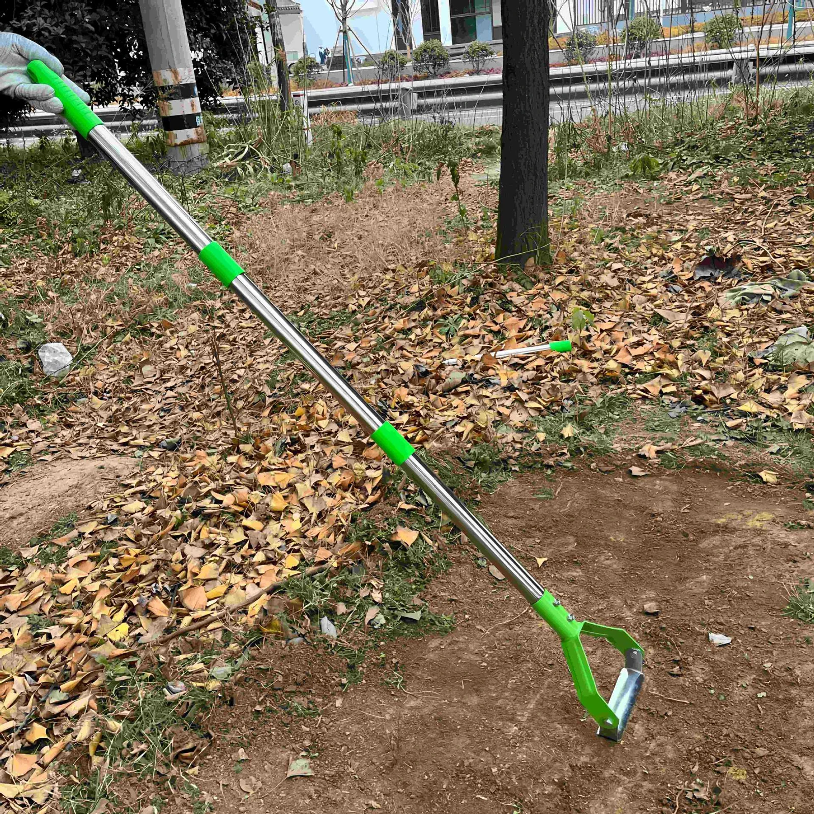 Garden Hoe Heavy Duty Loop Stirrup Garden Hoe For Weeding Soil Loosening Planting Adjustable Loop Manual Shovel Weeder