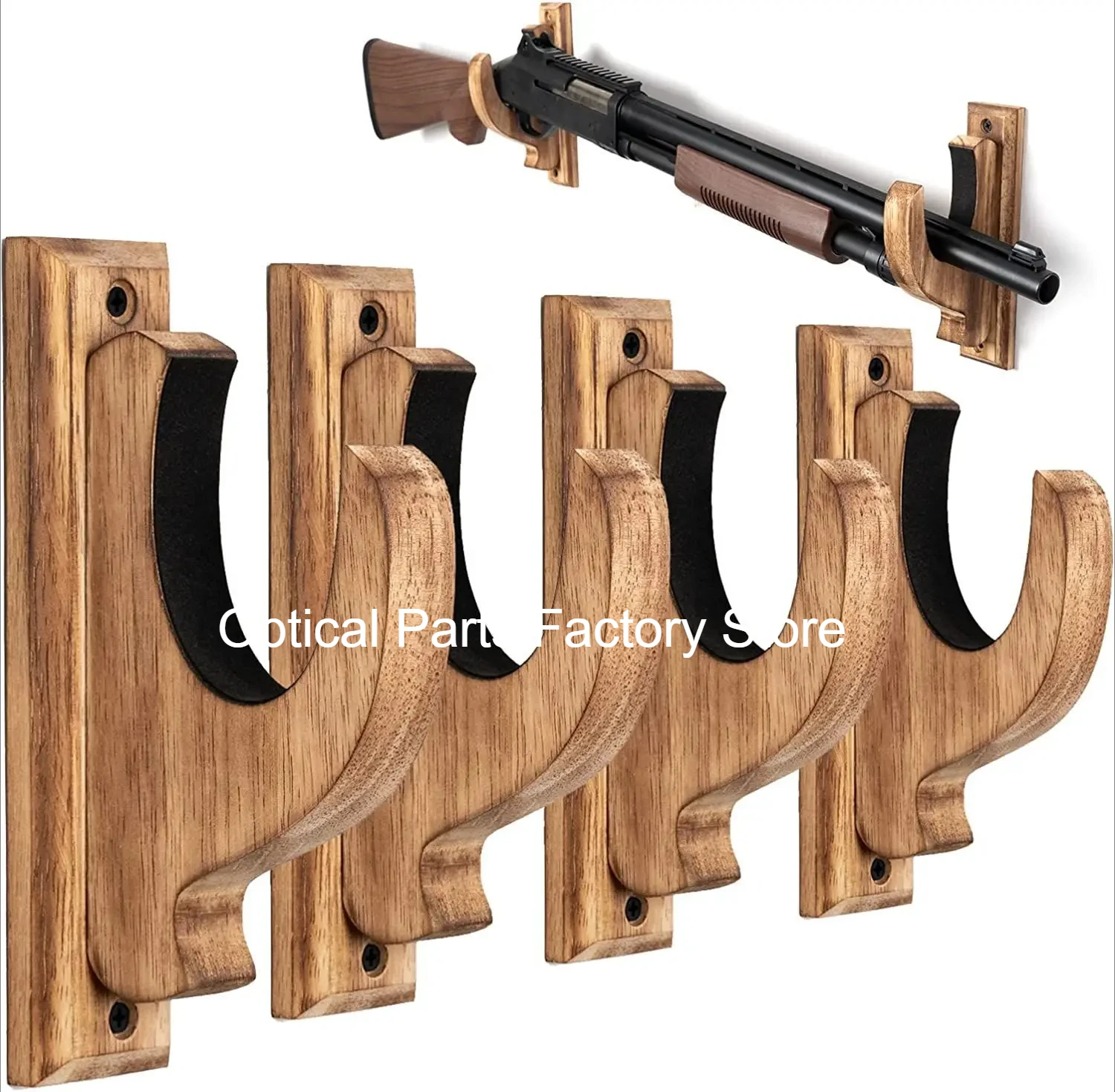 New Wall Mounted Solid Wood Hunting Guns Rifle Brackets Display for Retro Sword Bow Firearms Glock G17 M16 AR15 AR10 M4 AK47