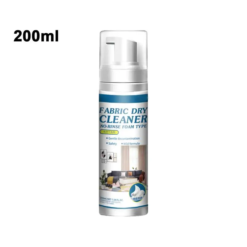 Imagem -06 - Spray de Tecido para Cortinas Veludo Removedor de Mancha de Sujeira para Uso Geral Tapete Teimoso Mancha Espuma de Limpeza 200ml