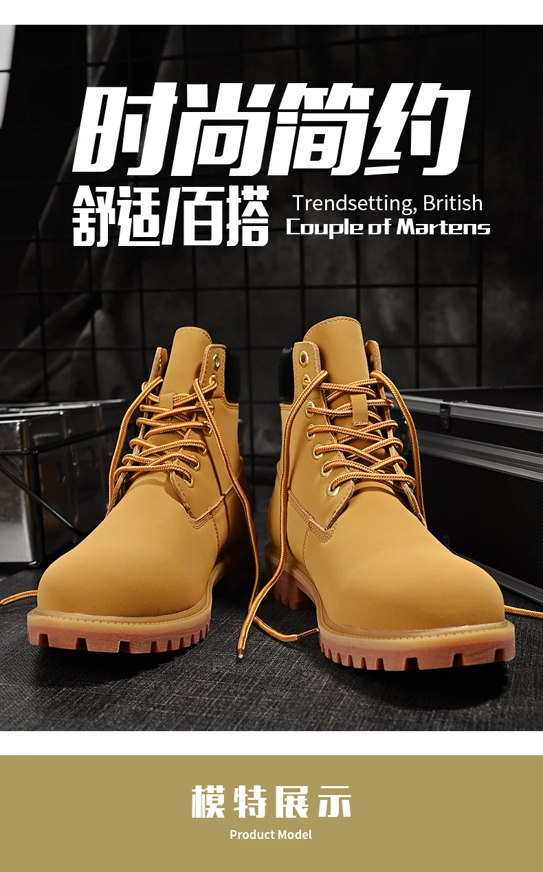 

Winter Outdoor Mens Desert Boots Mens Sneakers Waterproof Mens Boots Plush Super Warm Snow Boots Ankle Boots