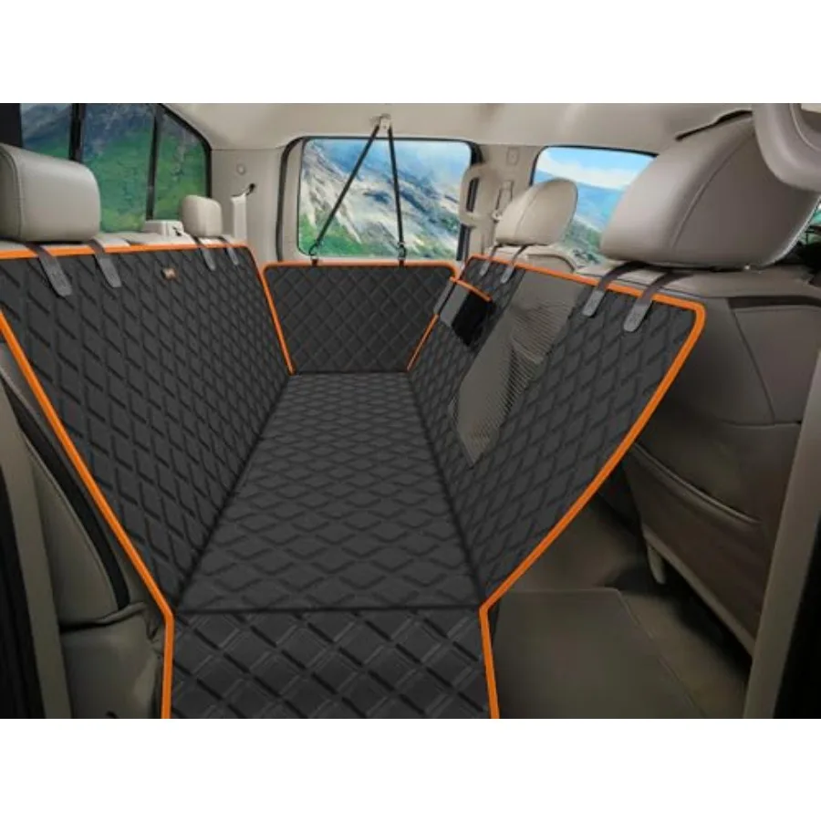 

XXL Dog Seat Cover for Trucks with Mesh Window Waterproof Dog Truck Hammock Durable Back Seat Protector for Full Size Pickup Tr