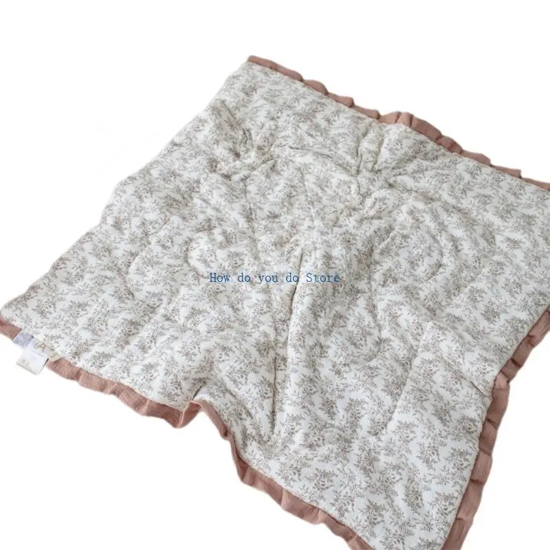 19QF Kids Kids Cotton Coutton Armild Baby Blant مع دانتيل رفيع متخلف عن سرير أو عربات الأطفال الصغار