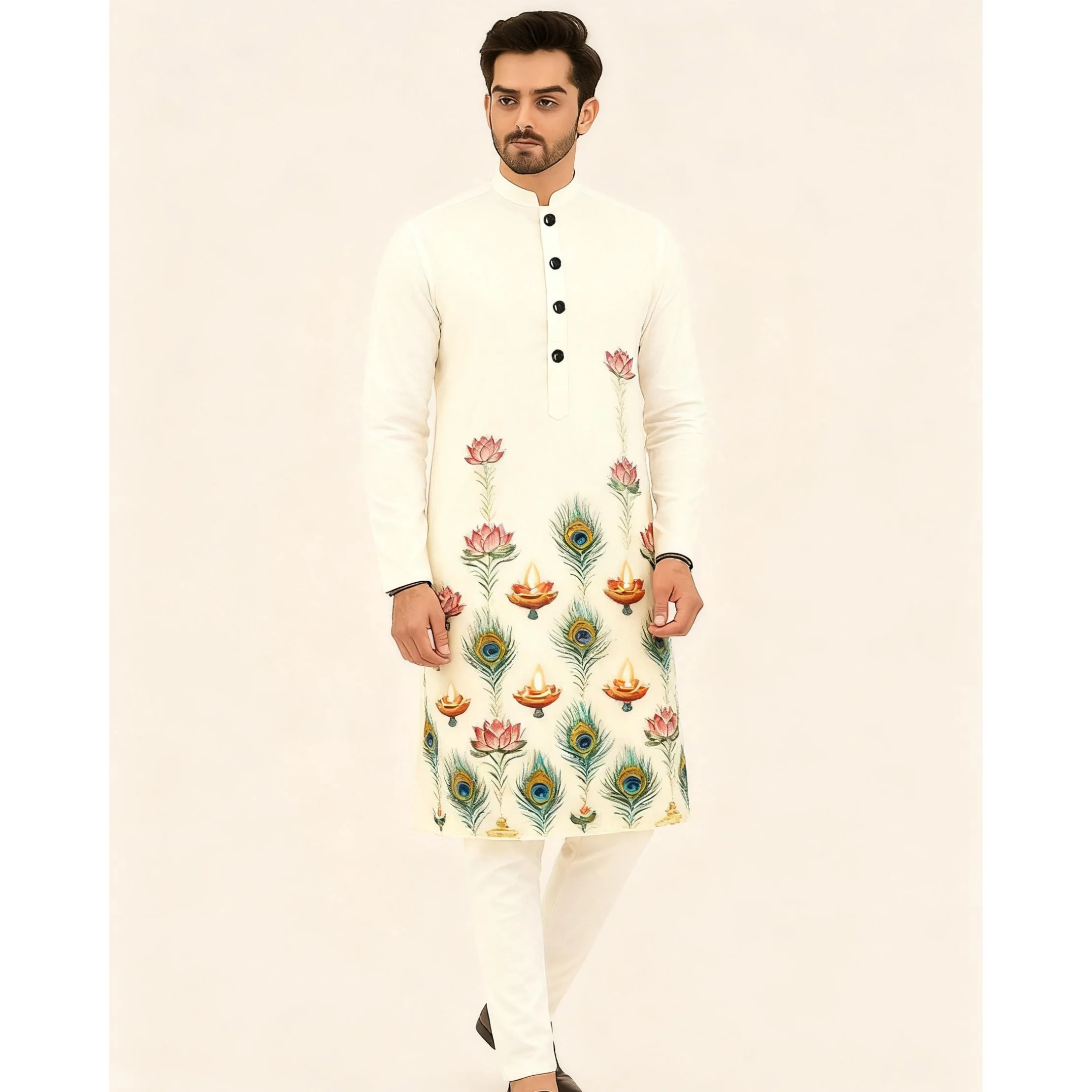 

Мусульманские мужские исламские арабские лоскутные полосатые вышивки Ид мусульманский длинный халат Джубба повседневные свободные абайи 2026 Ближневосточный