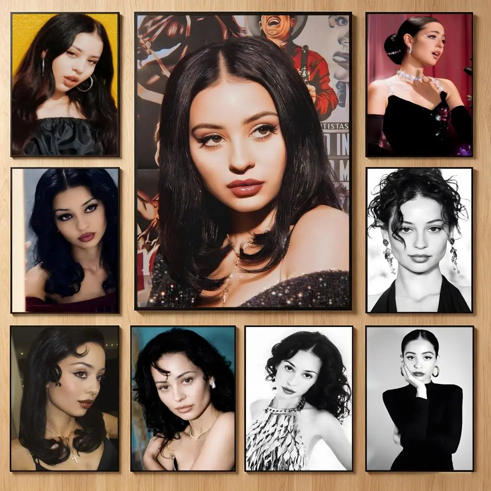 Stylish Celebrity A‑Alexa Demie Poster Classic Self-Adhesive PP Wall Sticker for Living Room Bar Decor Gift