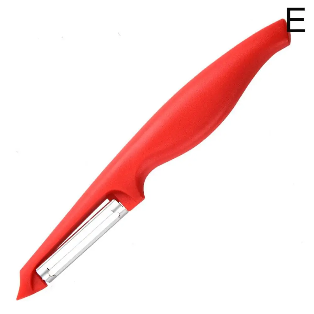 1Pc Affettatrice di Verdure Pelapatate Carota Patate Frutta Tritare Coltello Taglierina In Acciaio Inox Pelapatate Affilato Rasoio Grattugia Utensili Da Cucina J2T4