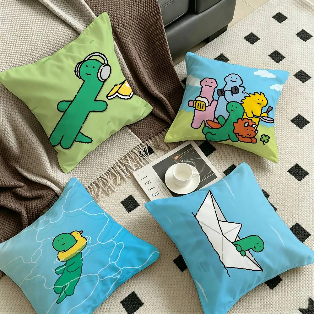 Cartoon J-Joguman S-Studio Pillow Covers Cartoon Sofa Decorative Home Double-sided Printing Short Plush Cute Cushion Cover