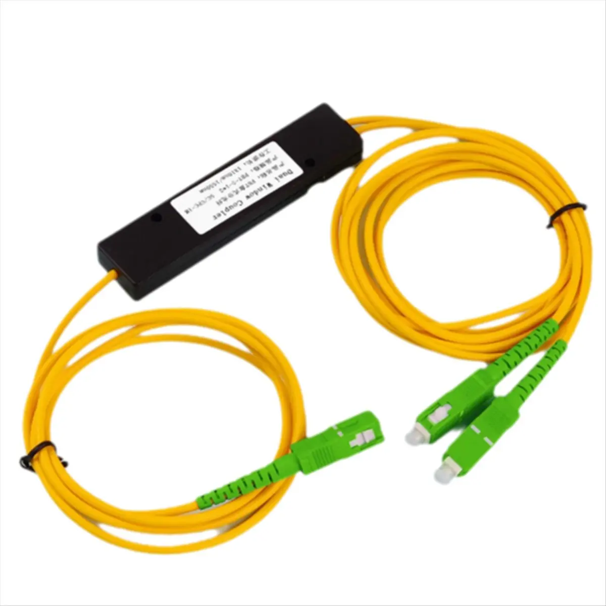 A59E SC/ 1/2 Fiber Optical Splitter Fiber Optic Pigtail Splitter Dual Window Coupler for Fibre Communication System