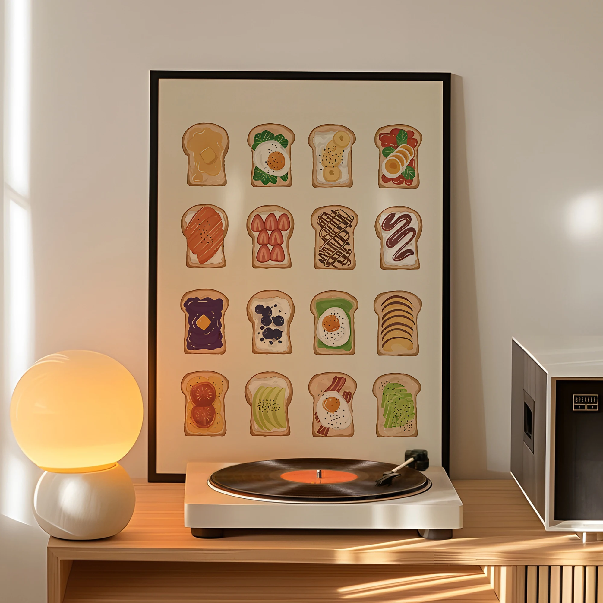 Modern Kitchen Bread And Sandwiches Wall Art Prints Canvas Painting Poster Picture For Living Bed Kids Room Home Decor