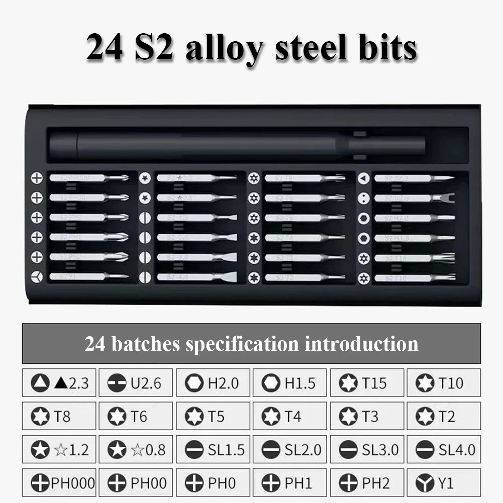 25 in 1 Schrauben dreher Kit Magnet bits Phillips Torx Hex Präzision DIY zerlegbare Mini-Werkzeug koffer für Smart Home PC-Telefon Reparatur