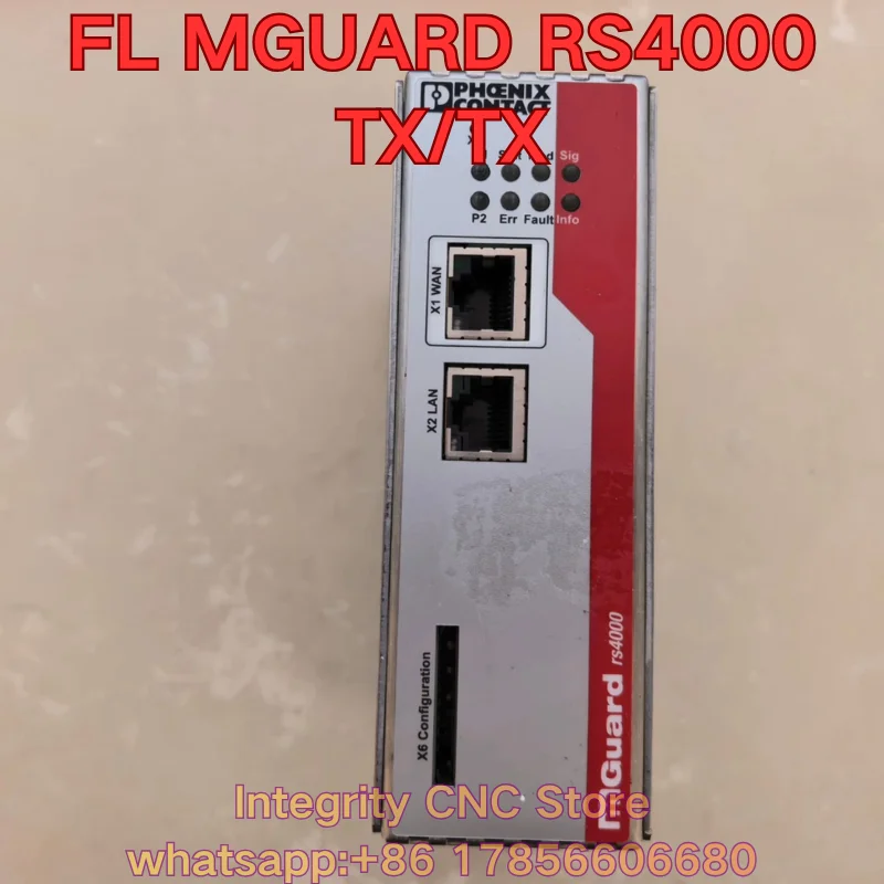 Second-hand FL MGUARD RS4000 TX/TX industrial switch 2700634 functional test is normal
