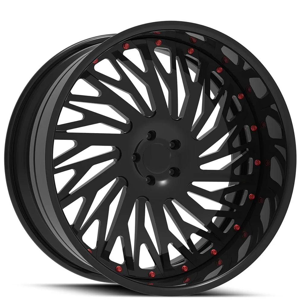 

SY-02017 Custom 2 Piece Design Forged Alloy Deep Concave Wheels Brushed Finish Customized Finish Passenger Car Wheels