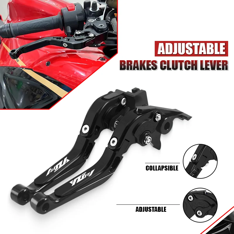 

For YZF-R1 YZFR1 R1 R1M R1S 2015-2024 2025 Folding Extendable Brake Clutch Levers Motorcycle Accessories Adjustable Handle r1