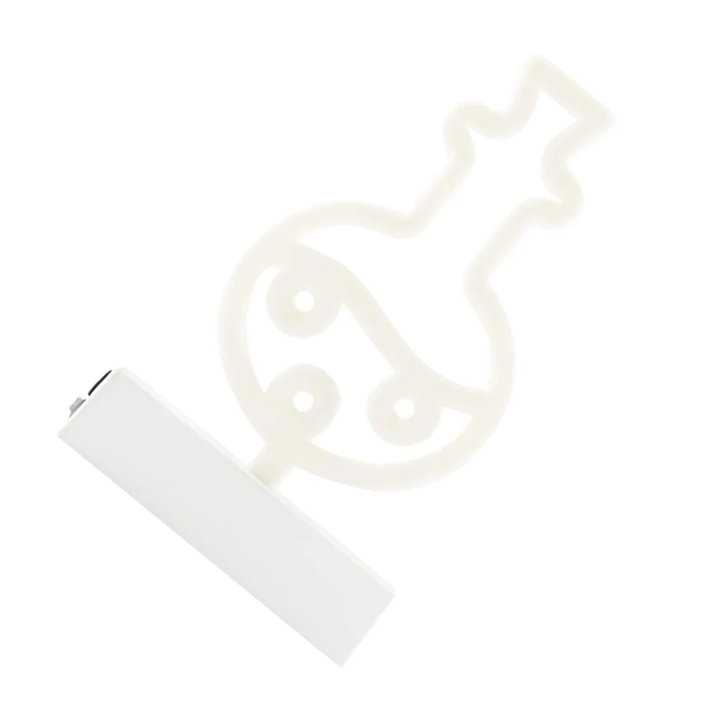 

Halloween Neon Decor Light Durable Plastic LED Bottle Shape Lamp for Night Bar Home Halloween Atmosphere Desktop Lamp