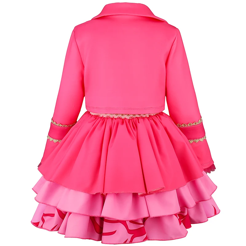 New Girls Dress up Dance Party Dress Dress up Dance Party Girls Christmas Performance Clothing 2PS Children's Puffy Dress
