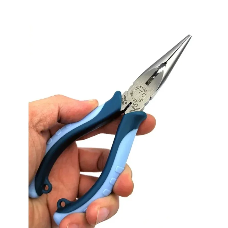 TSUNODA KRP-150HGS/PRP-150HGS/RP-200HGS كماشة إبرة الأنف 165/205 مم حواف القطع الحادة، مناسبة لقطع الأسلاك النحاسية/الحديد #6