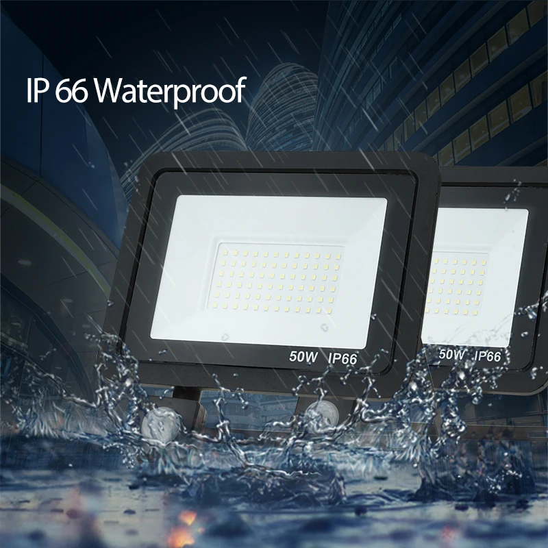 PIR Motion Sensor LED Floodlight 220V Reflector Waterproof IP66 10w 20w 30w 50w 100w Spotlight Wall Outdoor Lighting